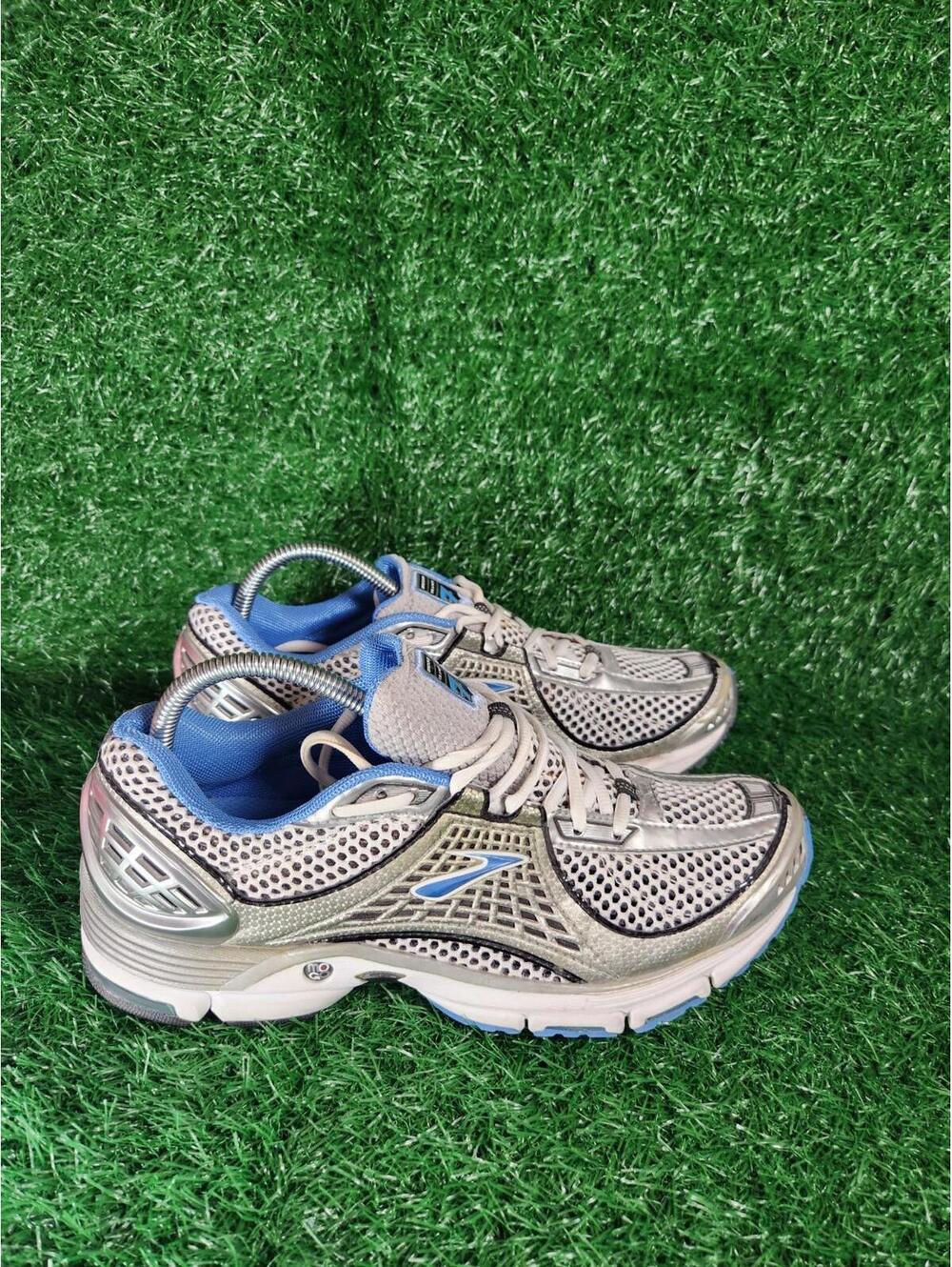 Brooks Trance 7 Womans Athletic Running Shoes Sneakers Silver Blue Size 10